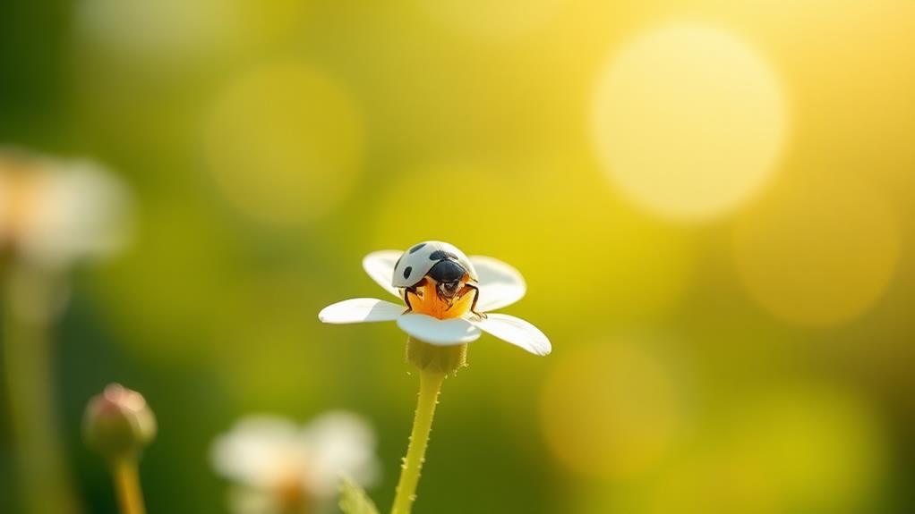 white ladybugs symbolize spirituality